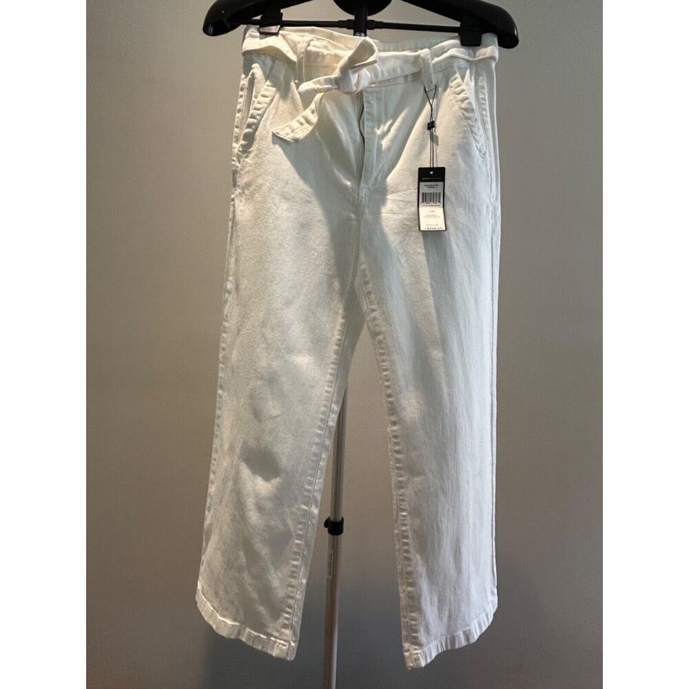 BCBGMAXAZRIA Women's size 29 NWT Jane White Cropped Pants - Picture 1 of 5